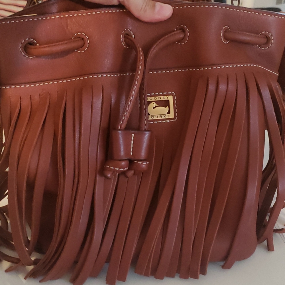 Authentic Dooney Bourke Western Fringe  crossbody